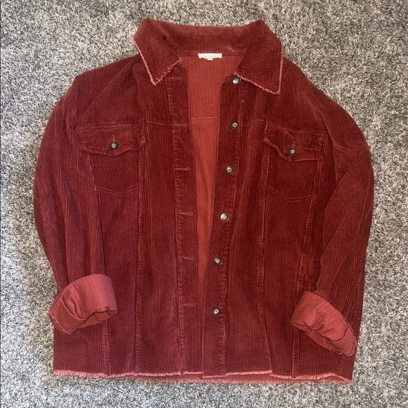 LA MIEL Jackets & Blazers - Corduroy Button-Up Jacket